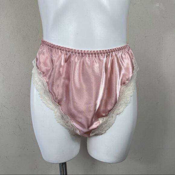 Victoria’s Secret Vintage 80s 90 Gold Label Satin Silky Cami Panty Set S M Retro - Picture 10 of 16